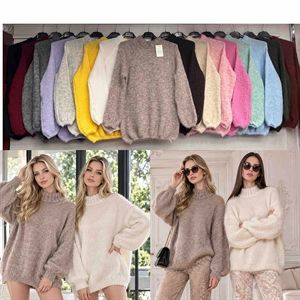 Sweter damski z półgolfem