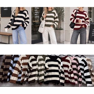 Sweter damski okrągły