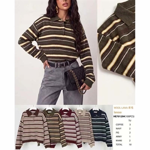 Sweter damski z kołnierzykiem