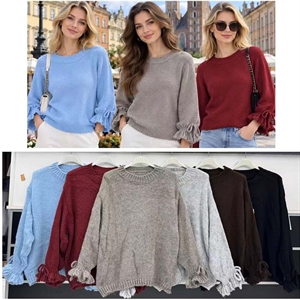 Sweter damski okrągły