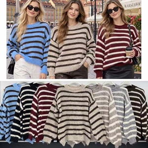 Sweter damski okrągły
