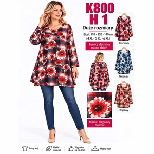 Tunika damska Big Size  4XL-6XL