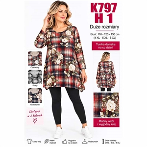 Tunika damska Big Size  4XL-6XL