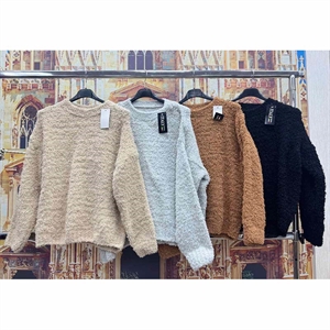 Sweter damski okrągły