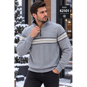 Sweter męski na pół suwak produkt Turecki  M-2XL