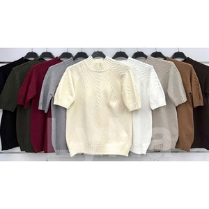 Sweter damski z krótkim rękawem