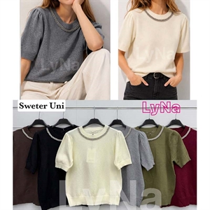 Sweter damski z krótkim rękawem
