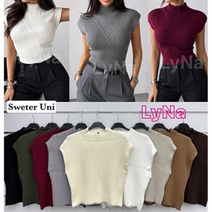 Sweter damski z krótkim rękawem