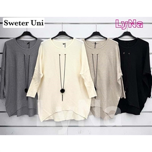 Sweter damski okrągły