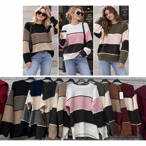 Sweter damski okrągły