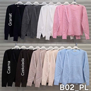 Sweter damski okrągły