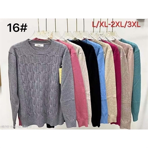 Sweter damski okrągły  L/XL-2XL/3XL