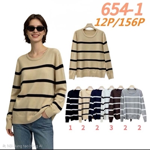 Sweter damski okrągły