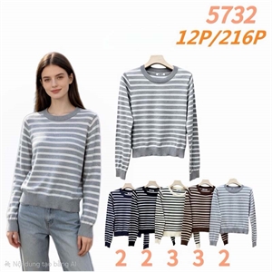 Sweter damski okrągły