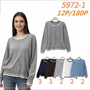 Sweter damski okrągły