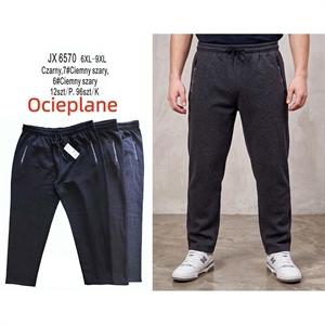 Spodnie męskie ocieplane Big Size  6XL-9XL