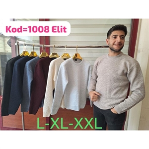 Swetry męskie z okrągłym dekoltem- Turecki Produkt / L-2XL