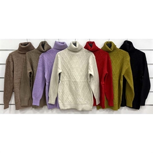Sweter damski z golfem