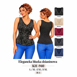 Bluzka dzianinowa damska  L/XL-2XL/3XL