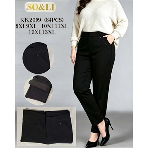 Spodnie damskie ocieplane Big Size  8XL/9XL-12XL/13XL