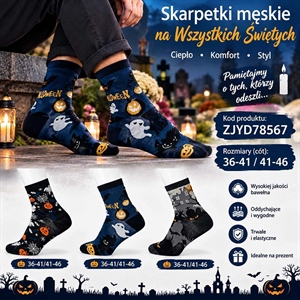Skarpetki damskie na wszystkich świętych  36-41