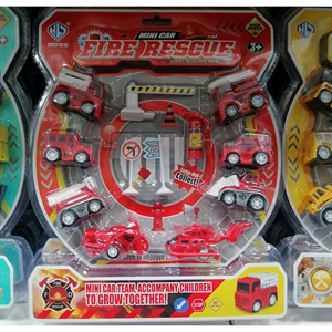 Zabawka - mini samochód strażacki ratunkowy