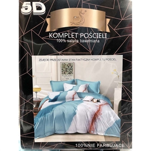 Komplet pościel 5D 100% Satyna bawełna 3cz 160x200cm