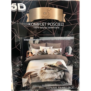 Komplet pościel 5D 100% Satyna bawełna 3cz 160x200cm