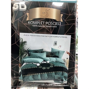 Komplet pościel 5D 100% Satyna bawełna 4cz 160x200cm