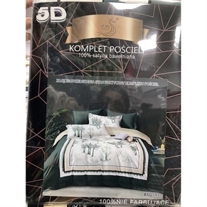 Komplet pościel 5D 100% Satyna bawełna 4cz 160x200cm