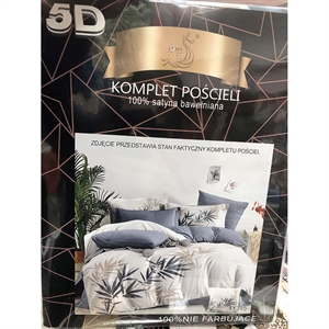 Komplet pościel 5D 100% Satyna bawełna 4cz 160x200cm