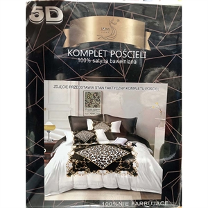 Komplet pościel 5D 100% Satyna bawełna 4cz 160x200cm