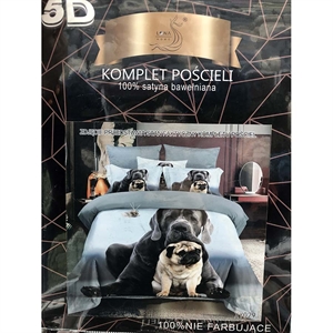 Komplet pościel 5D 100% Satyna bawełna 4cz 160x200cm