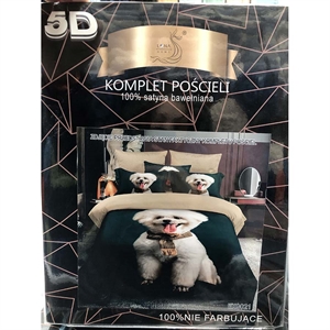 Komplet pościel 5D 100% Satyna bawełna 4cz 160x200cm