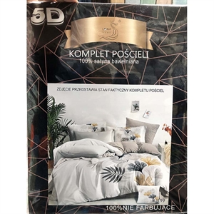 Komplet pościel 5D 100% Satyna bawełna 4cz 160x200cm