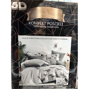Komplet pościel 5D 100% Satyna bawełna 4cz 160x200cm
