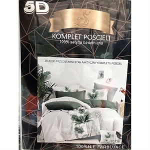 Komplet pościel 5D 100% Satyna bawełna 4cz 160x200cm