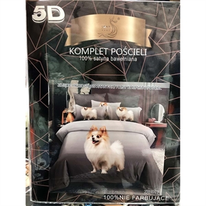 Komplet pościel 5D 100% Satyna bawełna 4cz 160x200cm