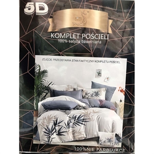 Komplet pościel 5D 100% Satyna bawełna 4cz 160x200cm