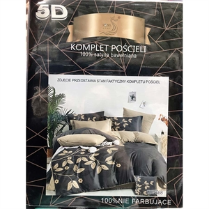 Komplet pościel 5D 100% Satyna bawełna 4cz 200x220cm