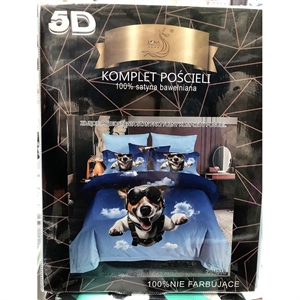 Komplet pościel 5D 100% Satyna bawełna 4cz 200x220cm
