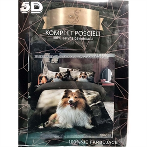 Komplet pościel 5D 100% Satyna bawełna 4cz 200x220cm