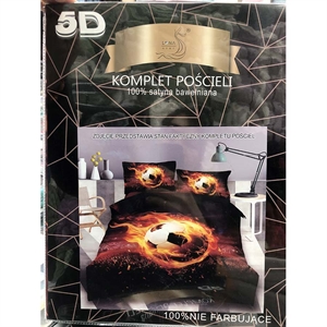 Komplet pościel 5D 100% Satyna bawełna 4cz 200x220cm