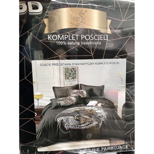 Komplet pościel 5D 100% Satyna bawełna 4cz 200x220cm
