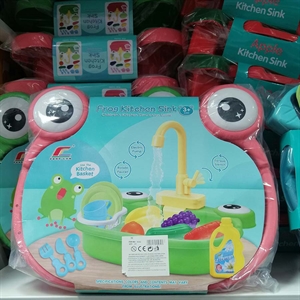 Zabawka - zlew kuchenny w kształcie żaby