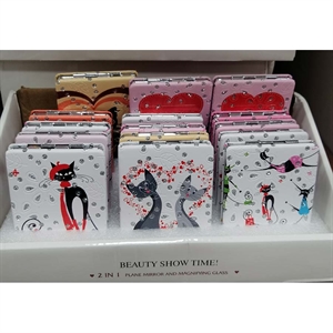 Proste lustro i szkło powiększające