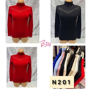 Sweter damski z półgolfem