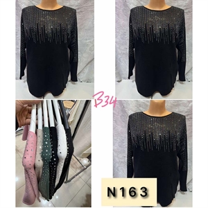 Sweter damski okrągły M/L-XL/2XL