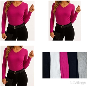 Bluzka damska w prążek S/M-L/XL