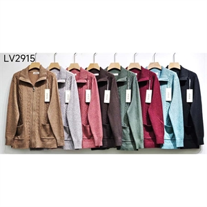 Sweter damski rozpinany na zamek